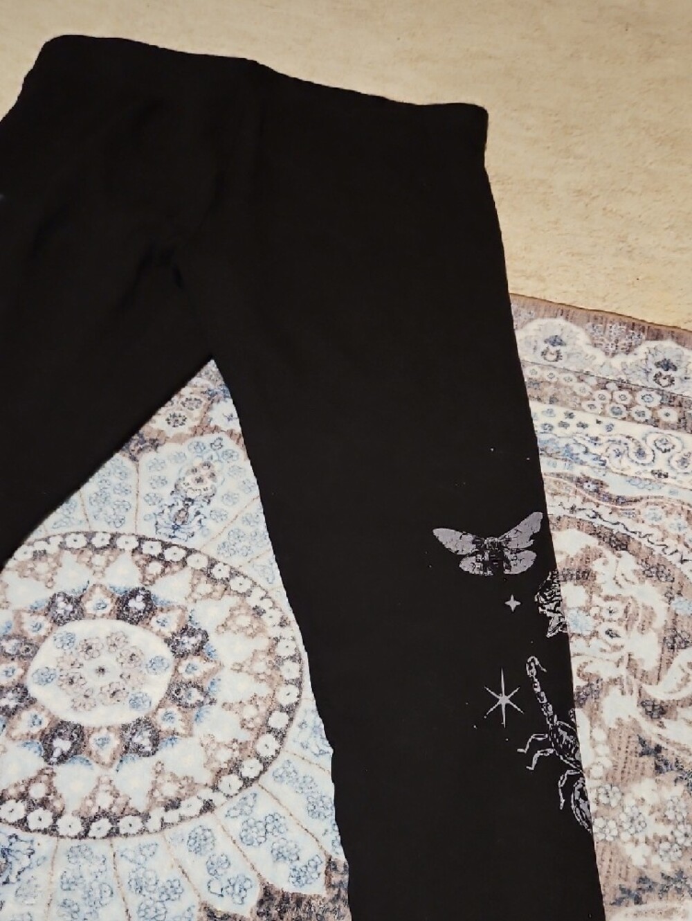 torrid Black Leggings with Silver Dragonfly & Celestial Accents - Picture 5 of 8